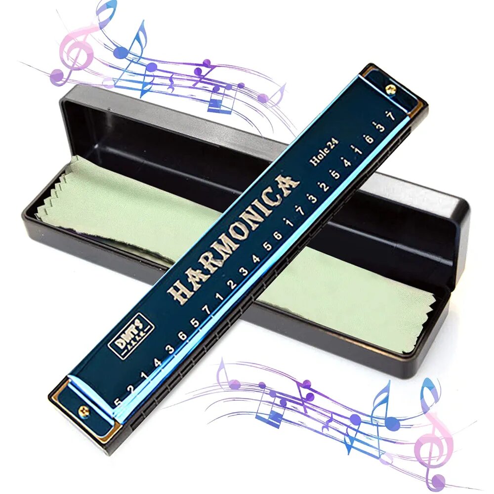 Harmonica 24 Trous Titane