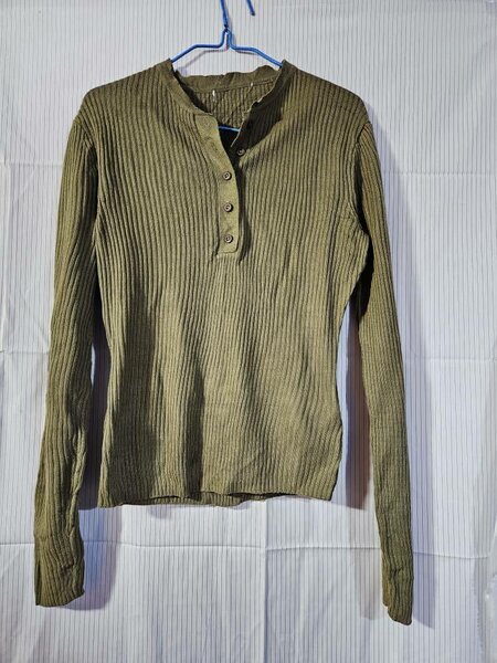 Mens Henley Long Sleeve Shirt