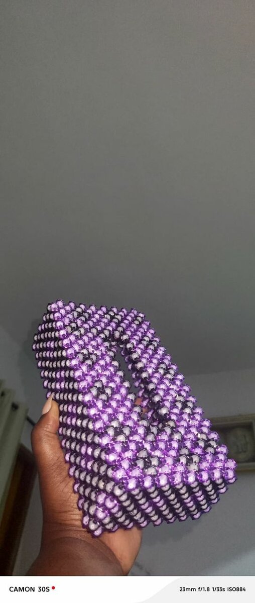 Boîte à mouchoirs perles colorée