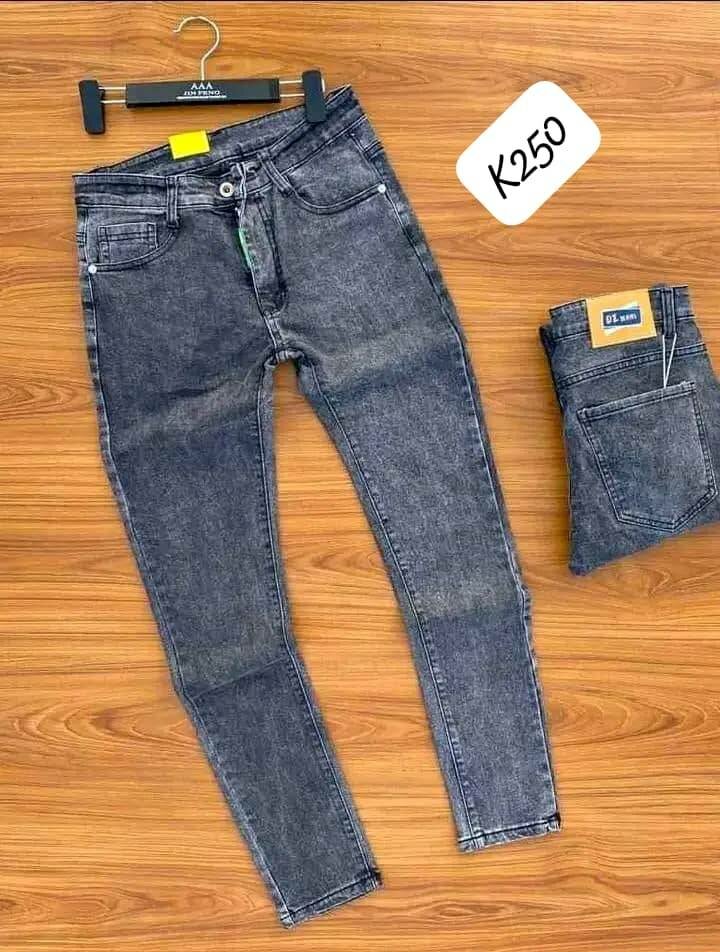 Beautiful and stylish men's jeans grey