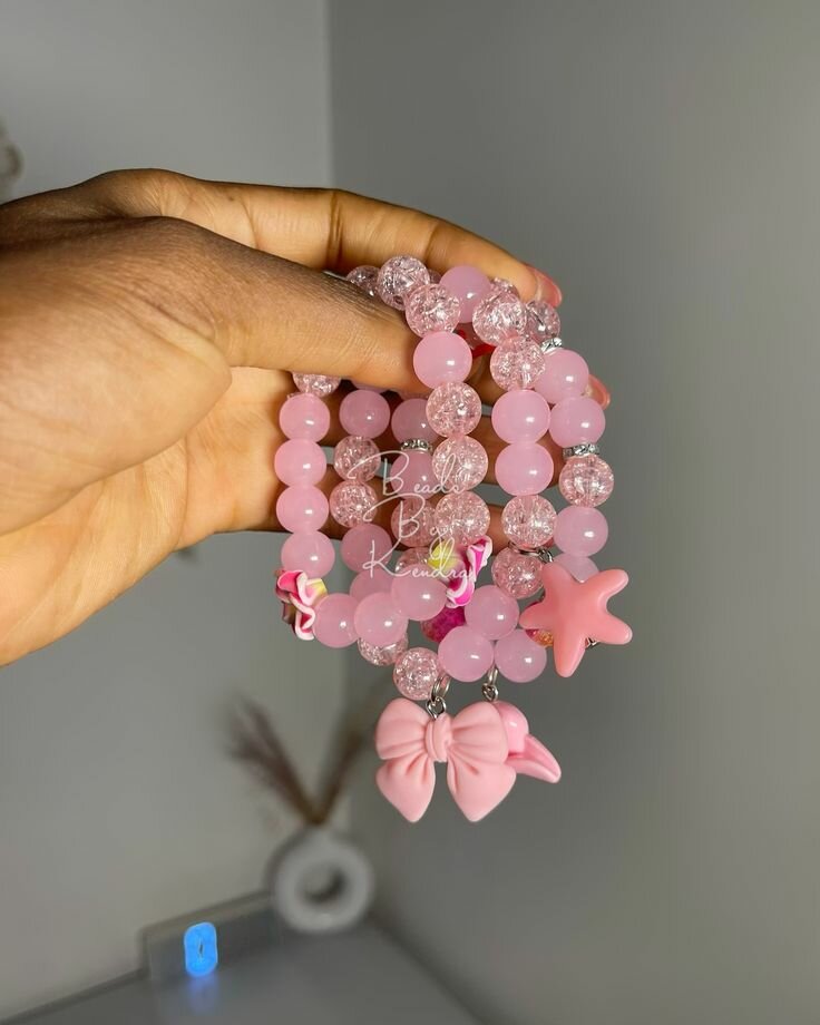 Bracelet rose étoilé