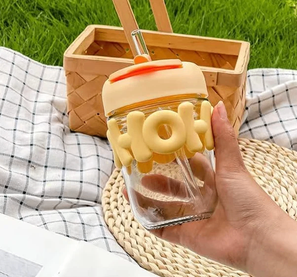 TASSE VERRE D'EAU (350ml) - jaune