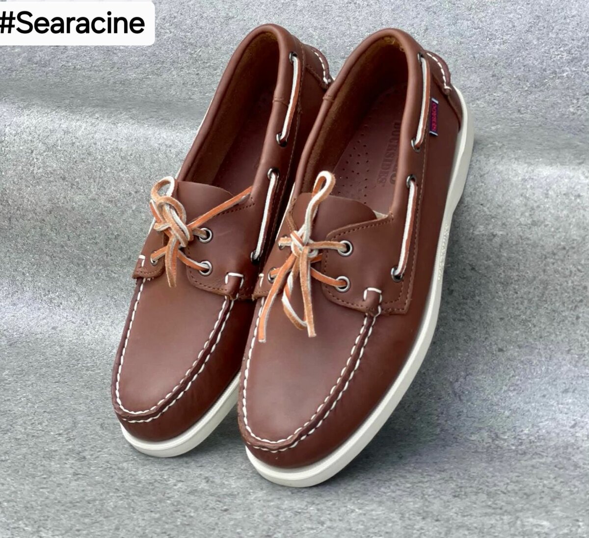 Mocassins bateau en cuir homme