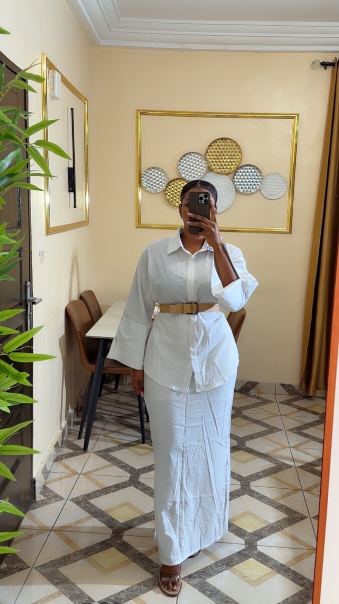 Robe chemise élégante pour femme