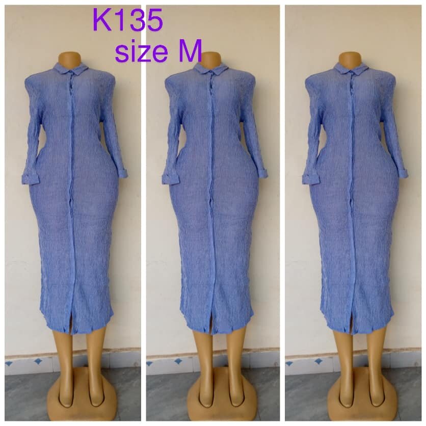 Maxi dress, light blue, size M