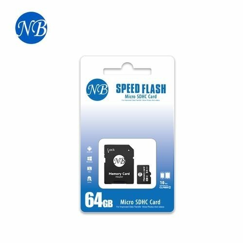Carte Micro SDHC 64GB Haute Vitesse
