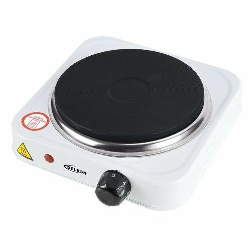 Delron Single Electric Cooker Hot Plate - White