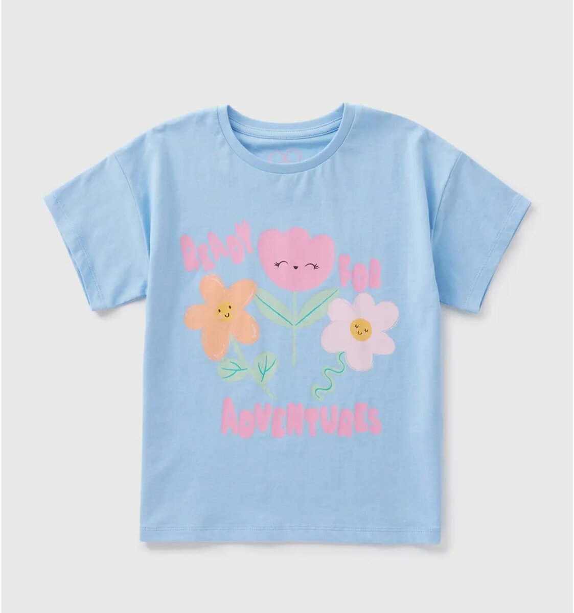 Girls Blue Flower T-shirt