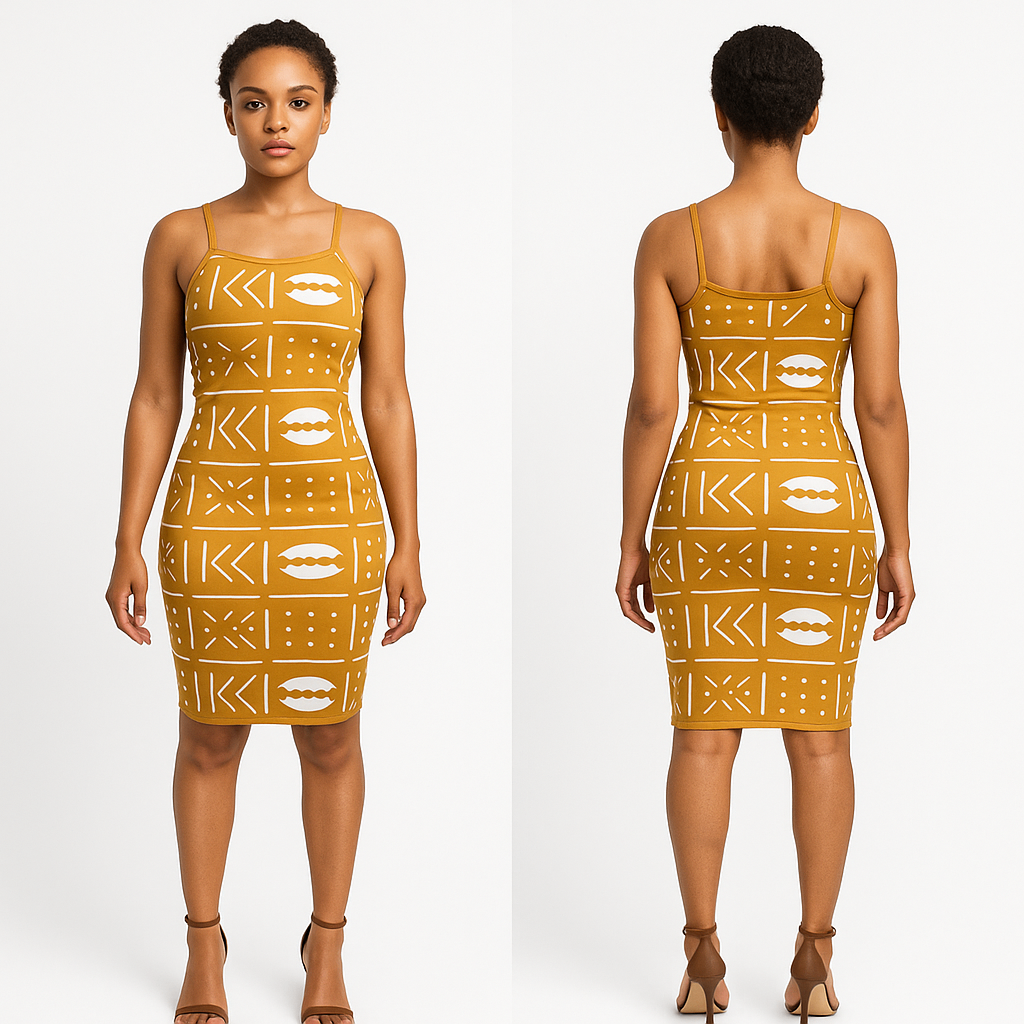 Robe moulante ethnique