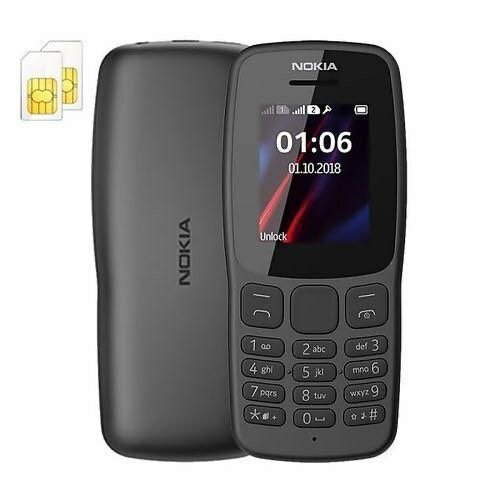 NOKIA 106 GSM 1.8'' Radio FM Dual / Double SIM Torche - Noir
