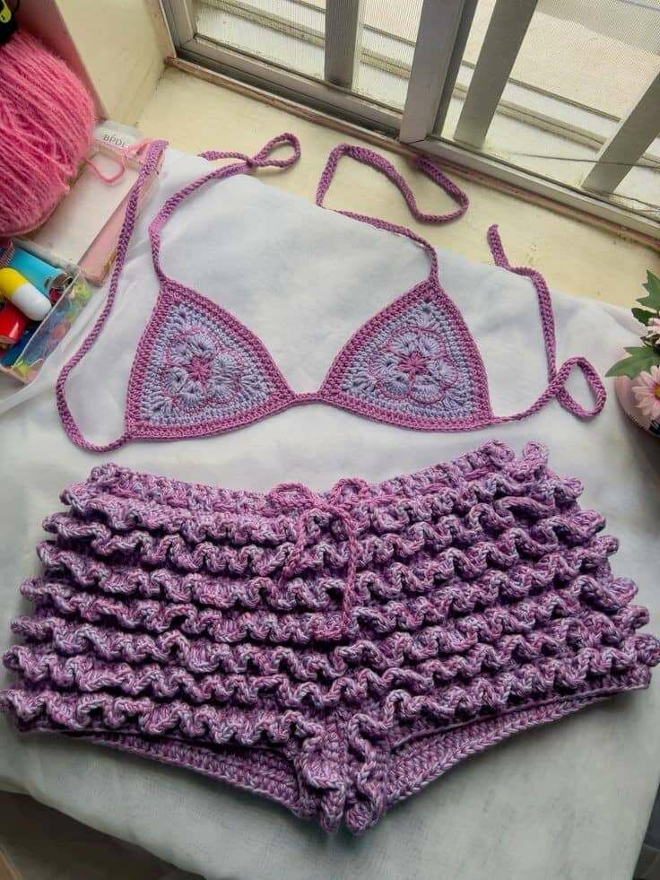 Two piece crochet