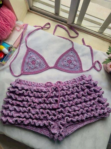 Two piece crochet