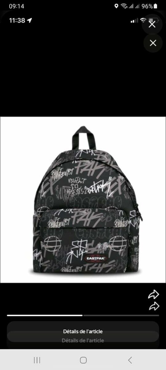 Sac à dos Eastpak stylé