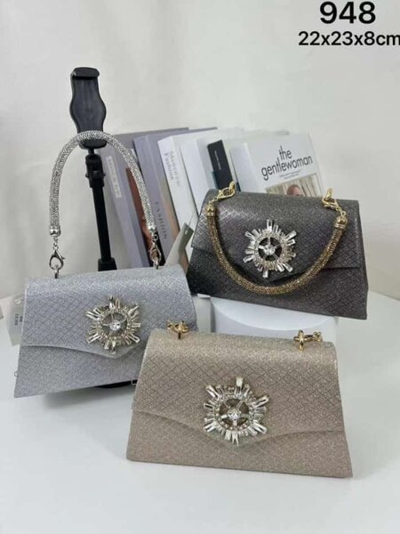 ladies top handle clutch bag