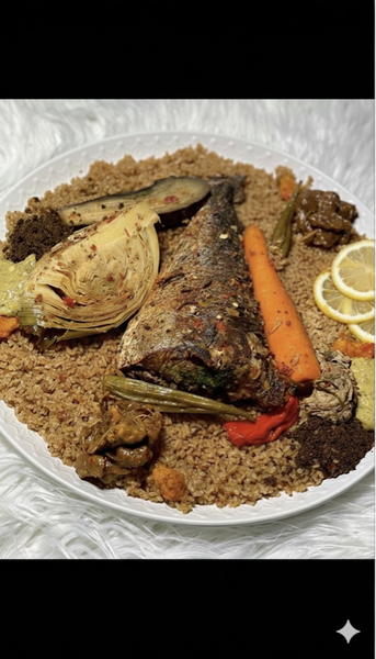 Tchep blanc /rouge & poisson