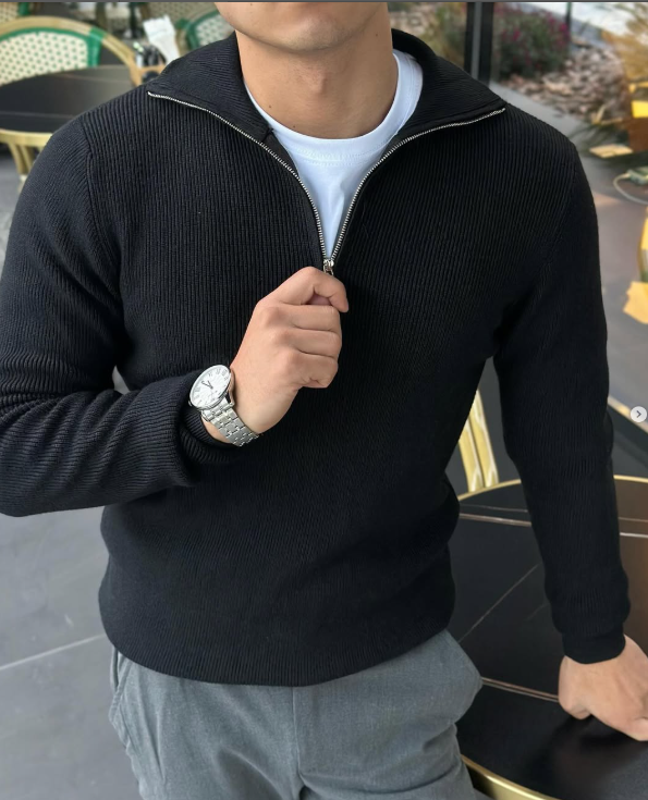 кофта черная мужская