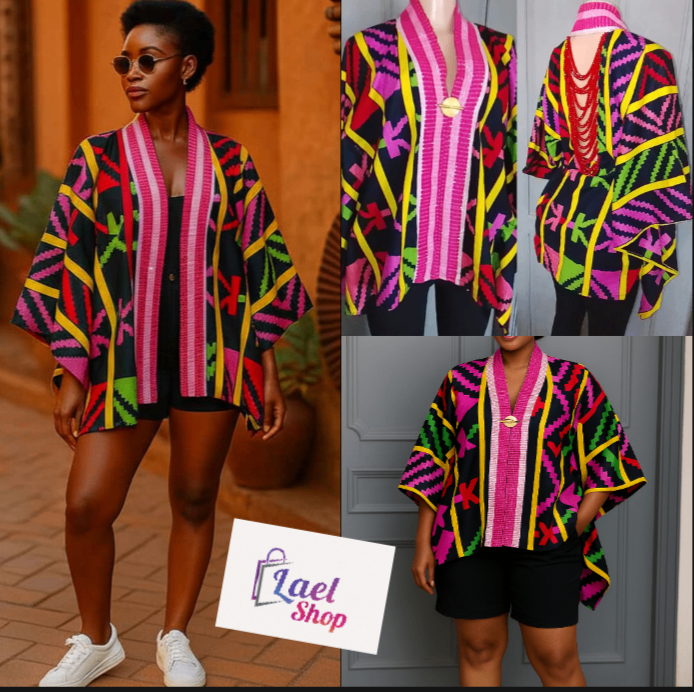 Poncho ethnique coloré