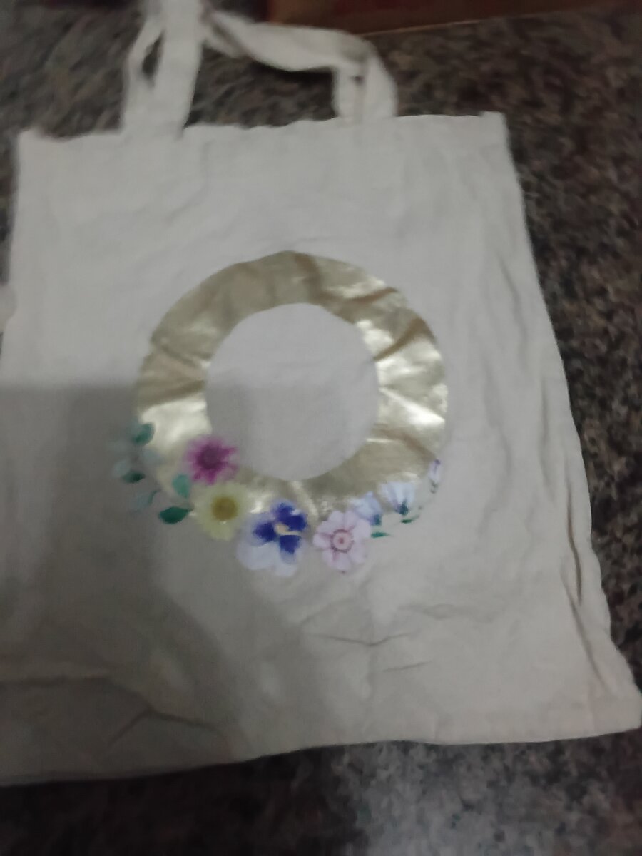 Sac cabas en coton imprimé