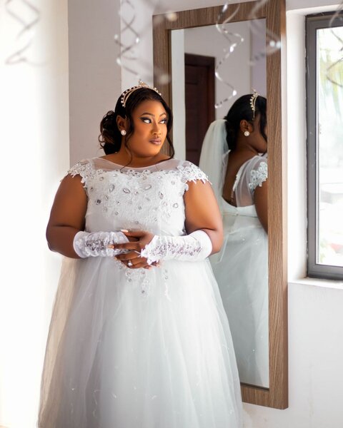Wedding dress in various size