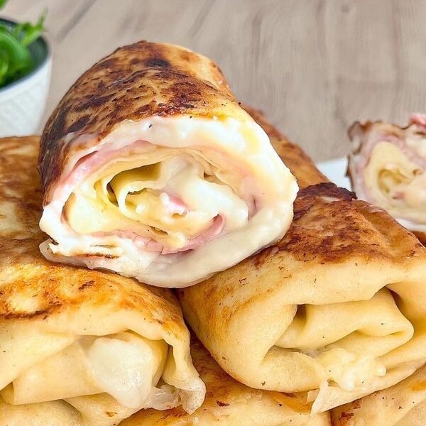 Crêpes jambon fromage