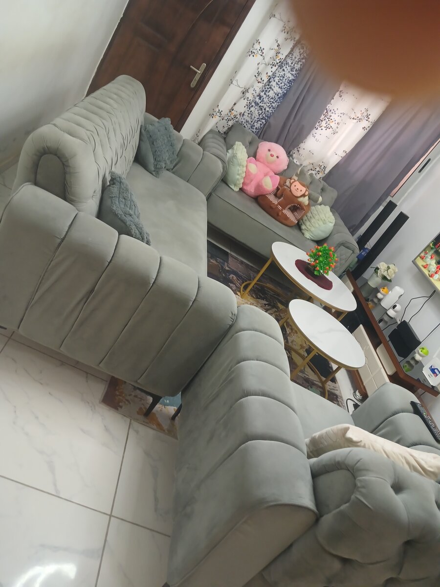 Canapé d'angle en velours