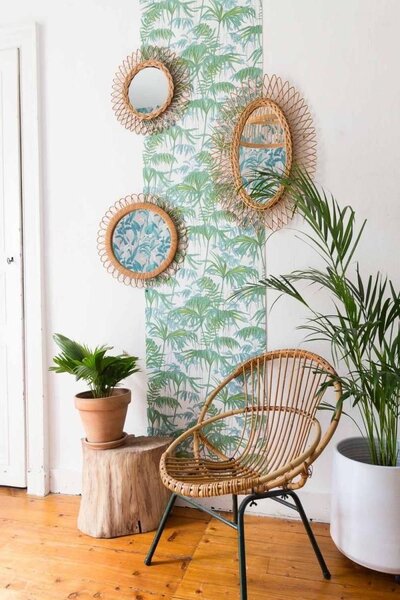 Papier peint motif tropical