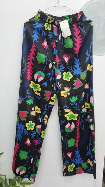 Pantalon fleuri coloré femme