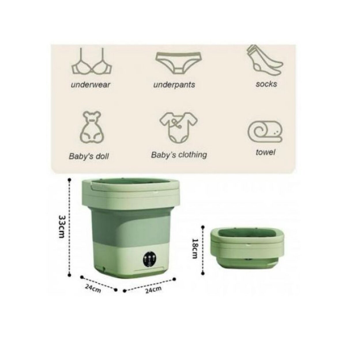 Lave Linge Portable Pliable