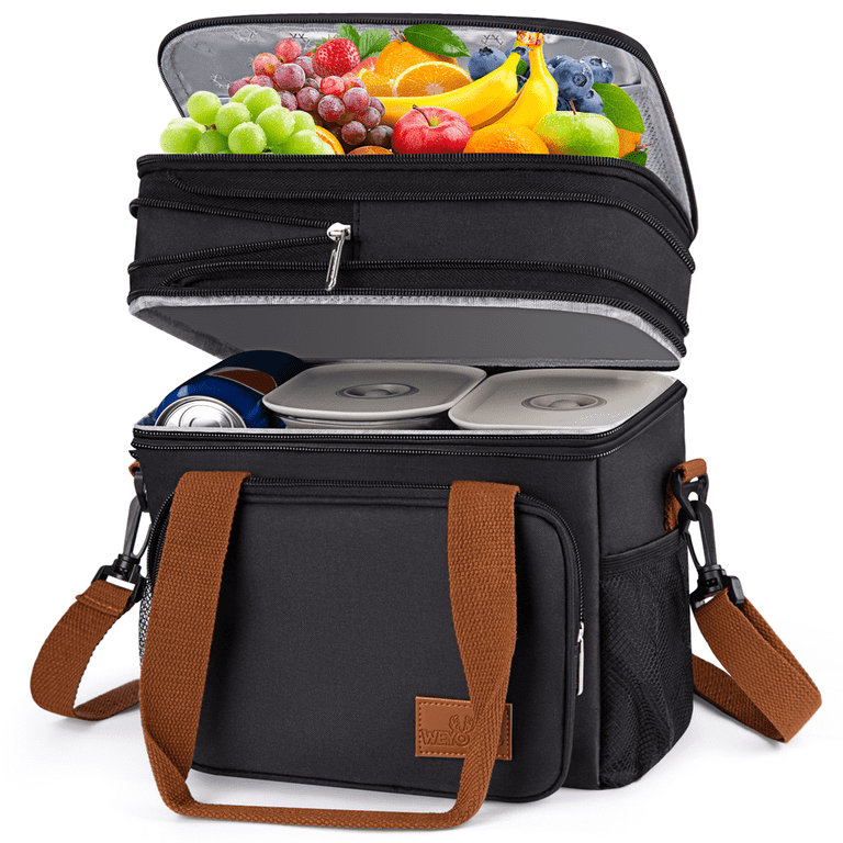 Dual compartment insulated lunch bag