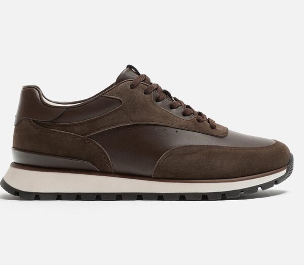 Chaussures en cuir marron 44