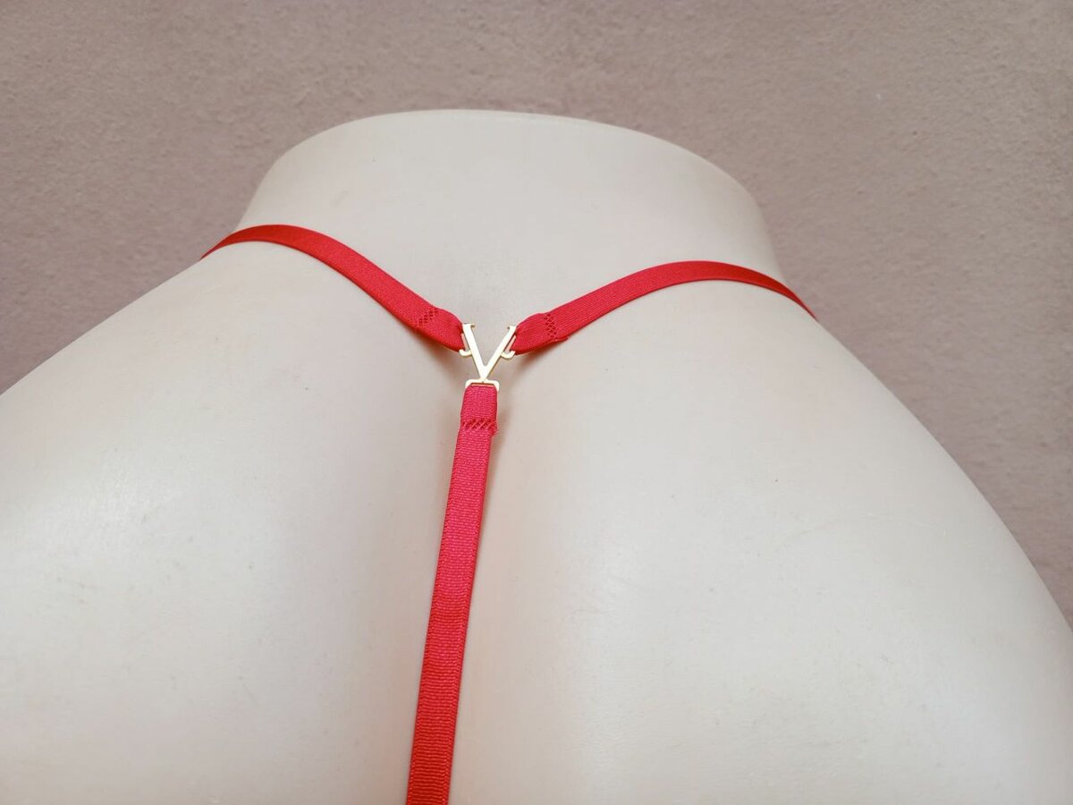 Culotte tanga sexy rouge