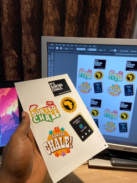 Customizable Sticker Decals (Sheet of 5)