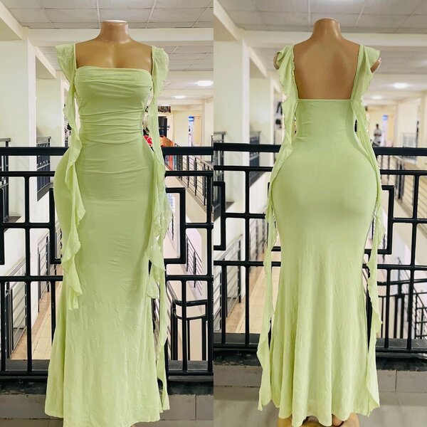 Robe Longue Élégante Verte