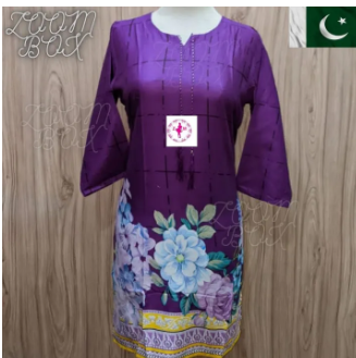 Lawn kurta Mulitcolor Stylish Design Stitched Printed for Girls&women