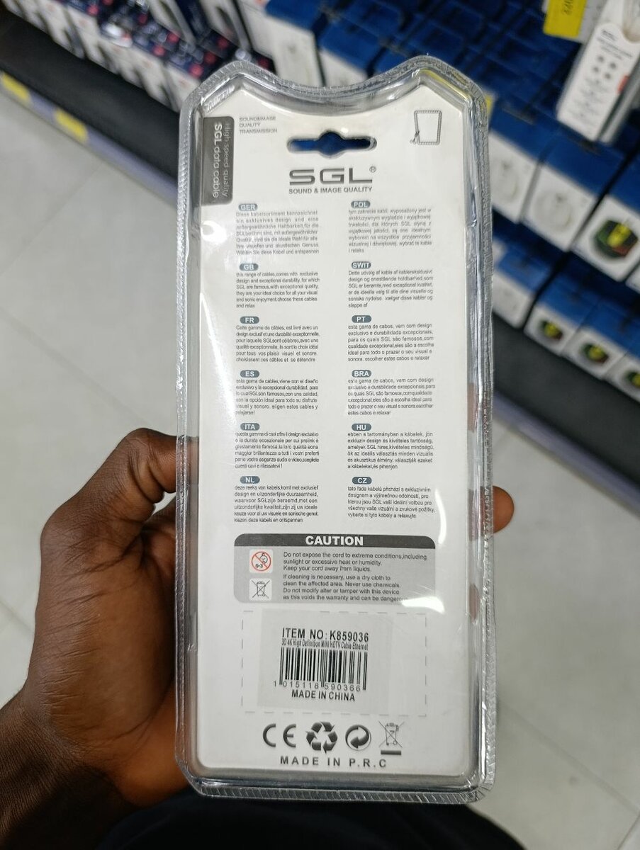 Câble HDMI 4K 3D 1.5m Haute Vitesse