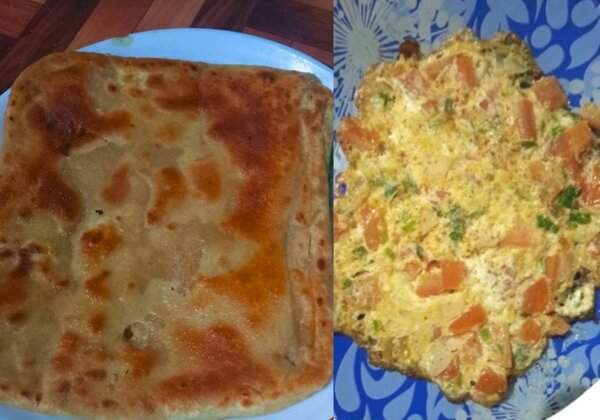Paratha vegetable aumelate