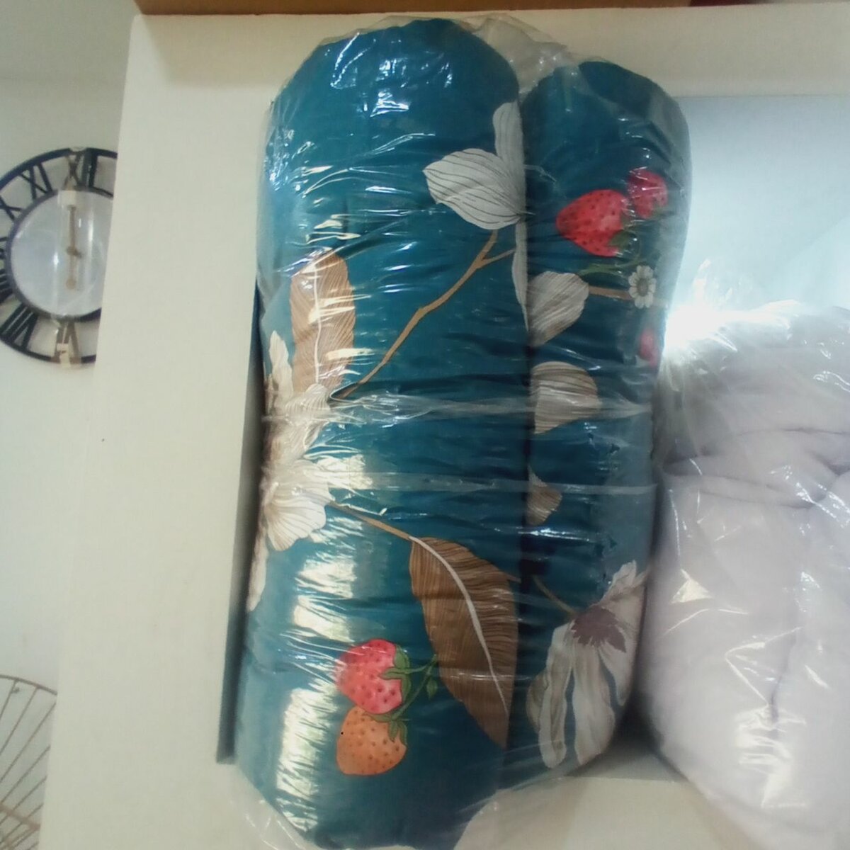 Couette florale douce imprimée