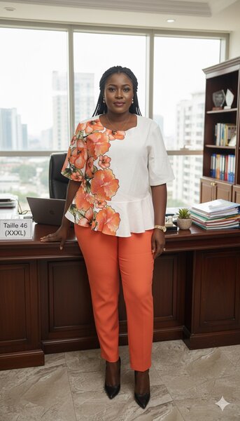 Blouse florale élégante