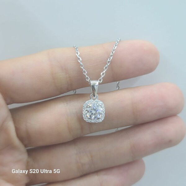 Родированный набор из серебра 925 пробы