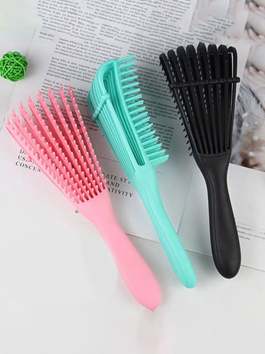 Brosse démêlante cheveux bouclés