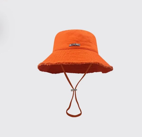 The orange Panama hat