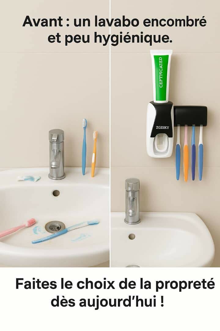 Distributeur dentifrice mural