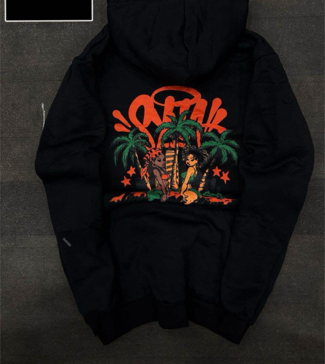 Sweat à Capuche Graphique Unique