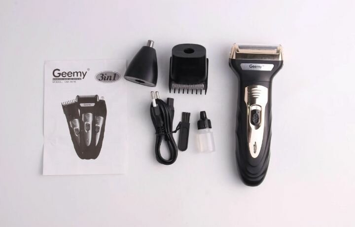 Tondeuse Geemy 3-en-1 Rechargeable
