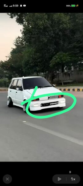 Suzuki Mehran Body kit 4 piece set and spoiler