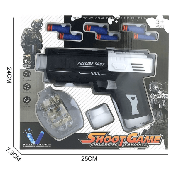 Soft bullet gun with orbs