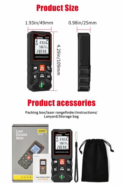 Télémètre laser ANENG précis