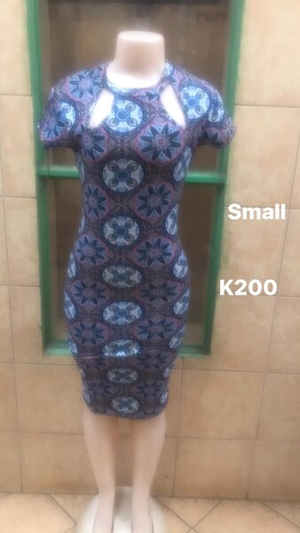 Women's print Dress with short Sleeves