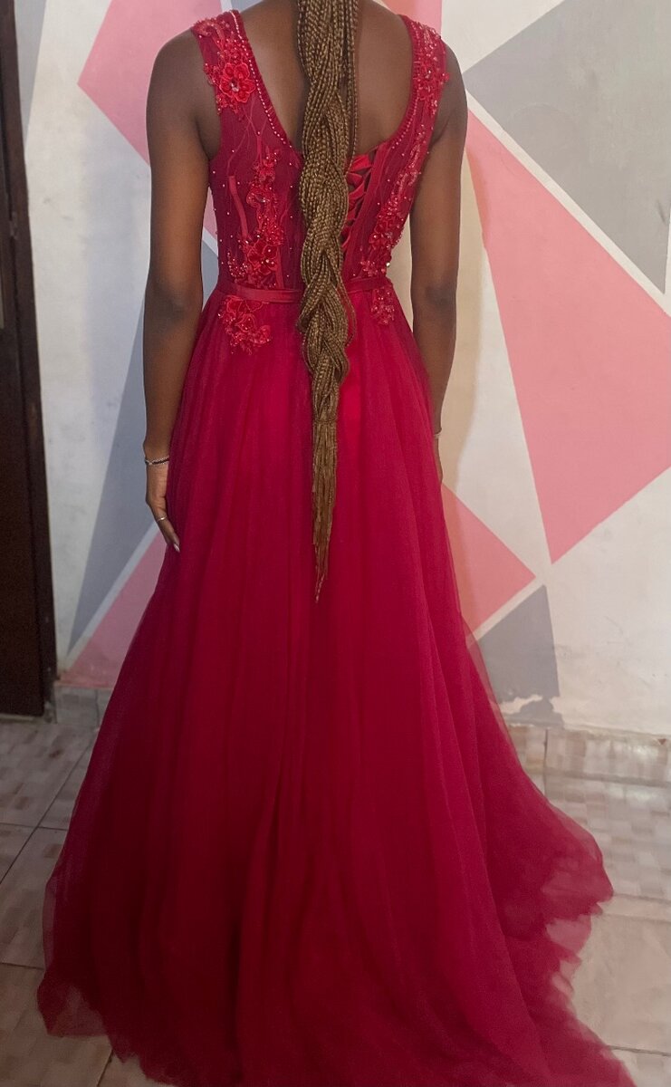 Robe de soirée élégante rouge