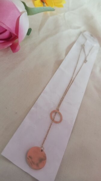 Collier pendentif cercle moderne